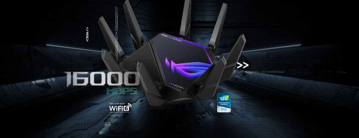 ASUS ROG Rapture GT-AXE16000 Wi-Fi 6E Router