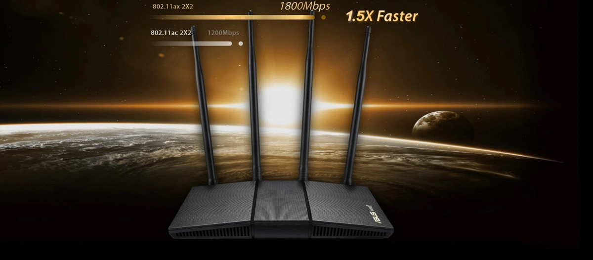 Asus RT-AX1800HP AX1800 Dual Band WiFi 6 Router